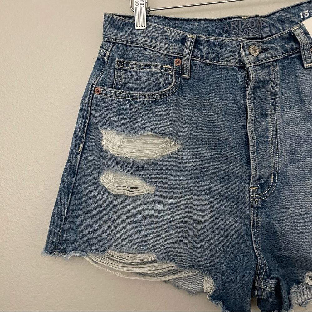 Hi Rise Denim Jean Shorts - Picture 4 of 4